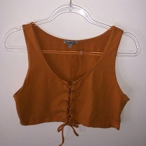 Charolette Russe tie up crop top